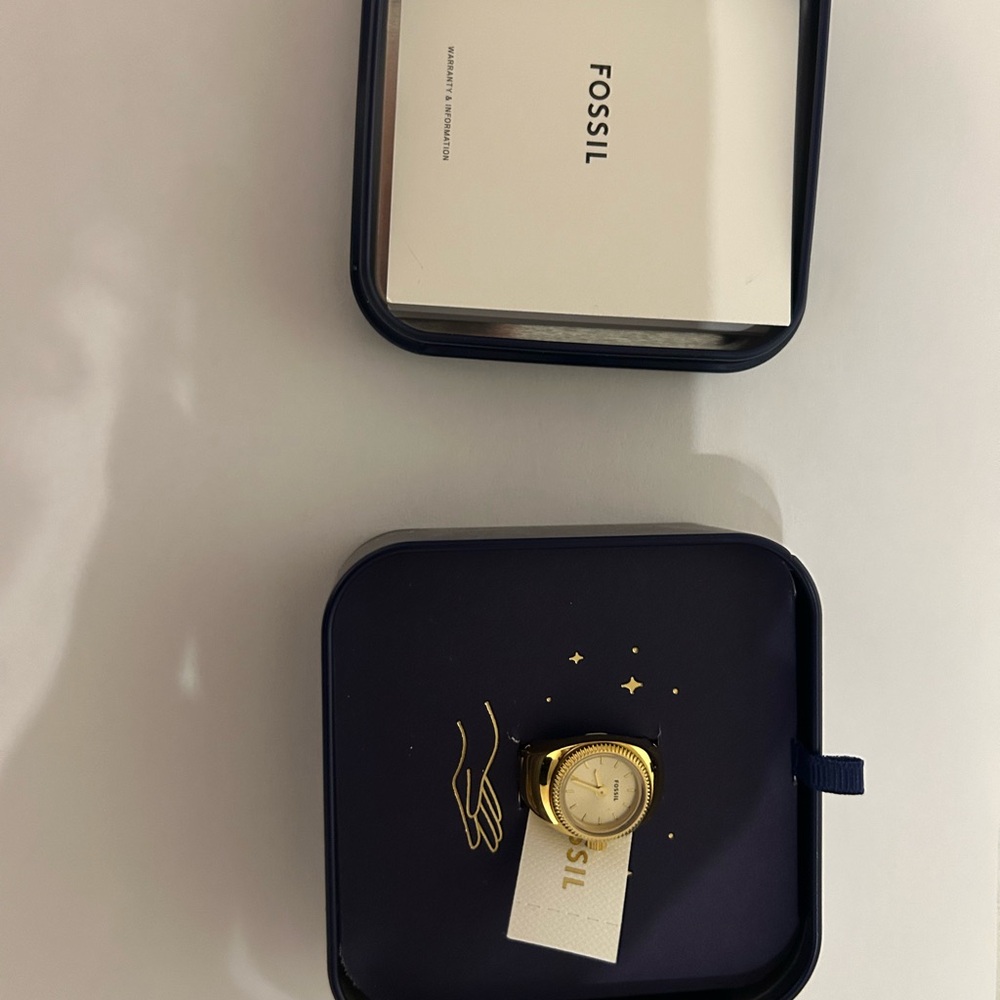 Fossil Gold Ring Watch